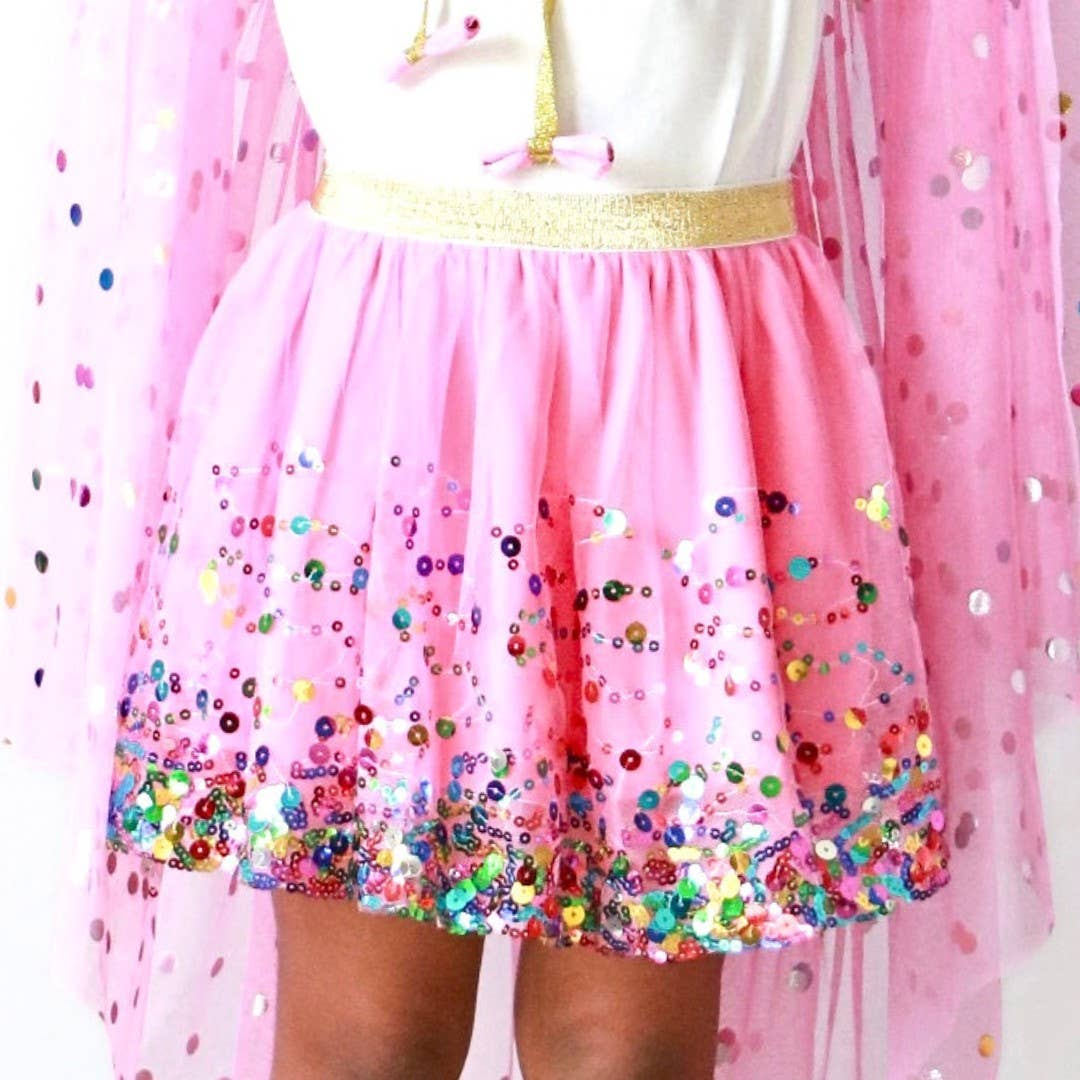 Raspberry Confetti Tutu - Dress Up Skirt