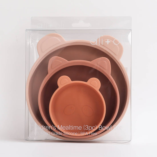 (3pc) Stackable Snack Bowl Set (Terracotta-Blush)