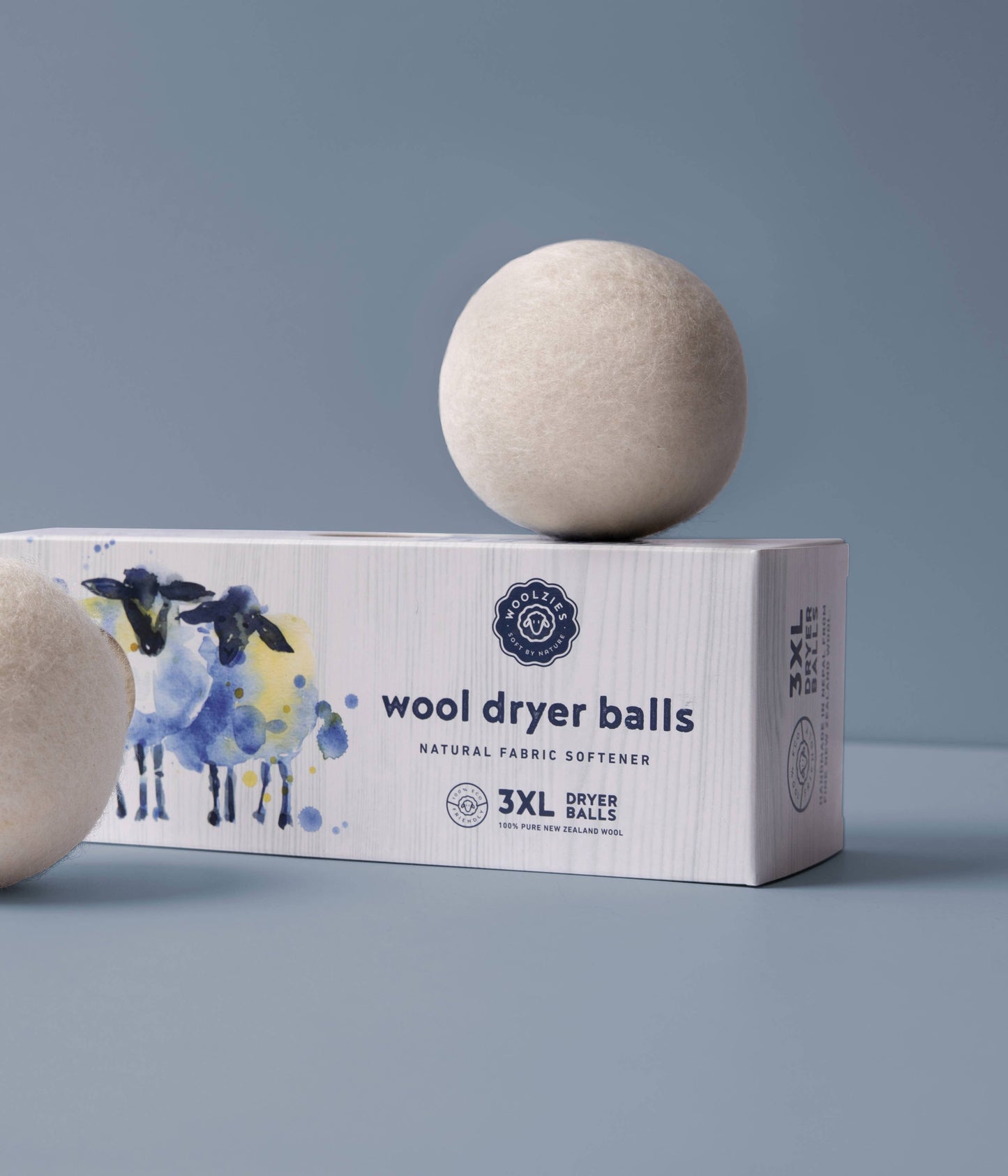 Wool Dryer Balls - Set of 3: White