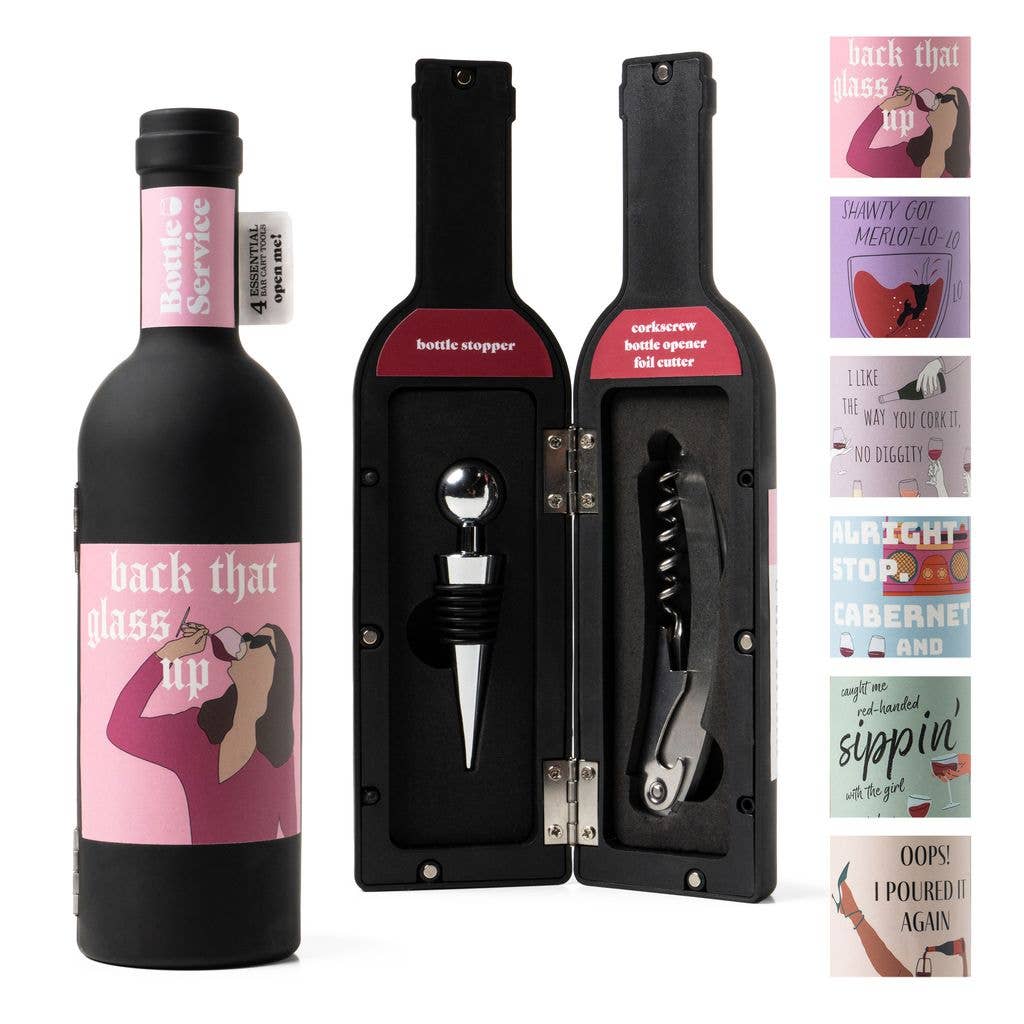 Bottle Service Wine Accessory Set