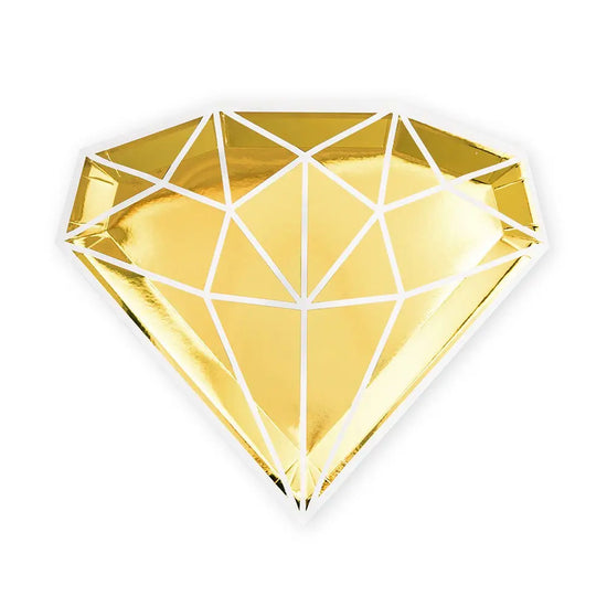 Metallic Gold Diamond Plates