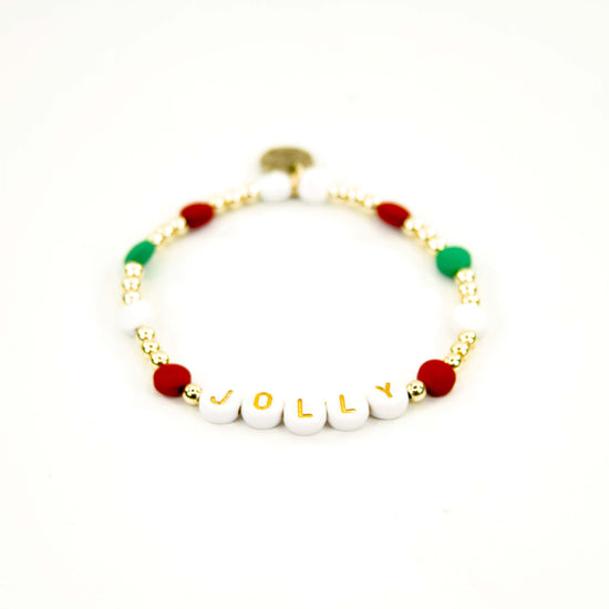 Christmas 18K Gold Filled Bracelets: Peppermint Candies