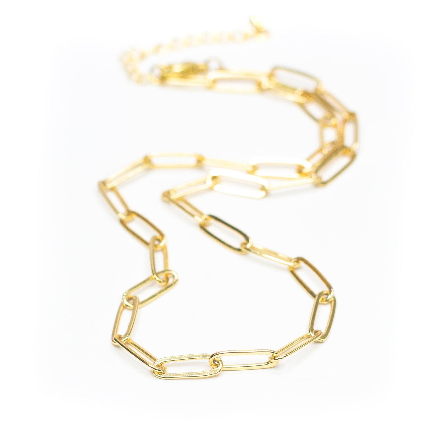 Paperclip Chainlink Necklace: Small