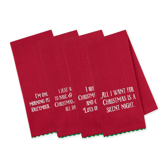 Cranky Kringle Printed Dishtowels