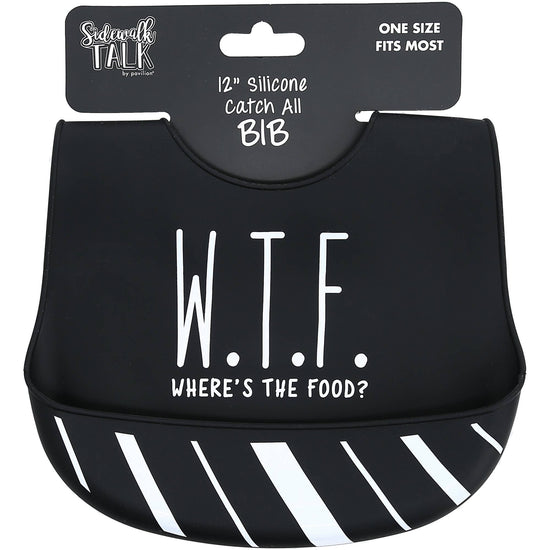 W.T.F. - 12" Silicone Catch All Bib