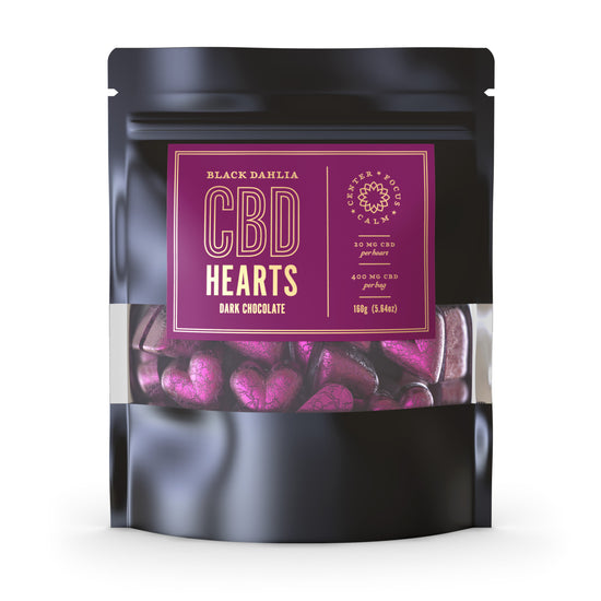 CBD Dark Chocolate Hearts