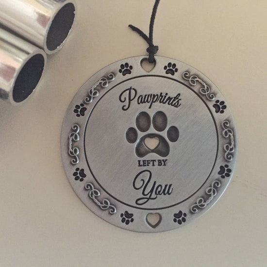 Pawprints Left By You Pet Memorial Windchime