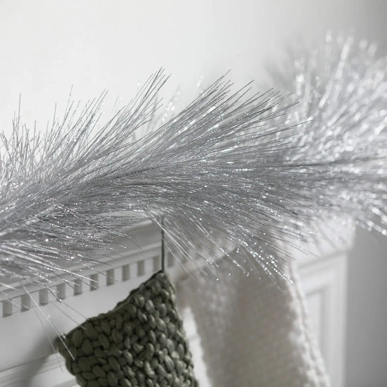 Silver Metallic Pine Garland