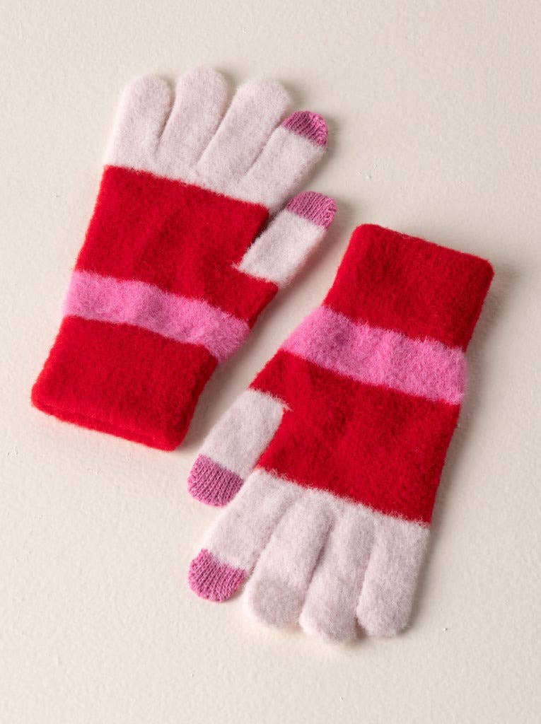 HOLIS TOUCHSCREEN GLOVES: Red