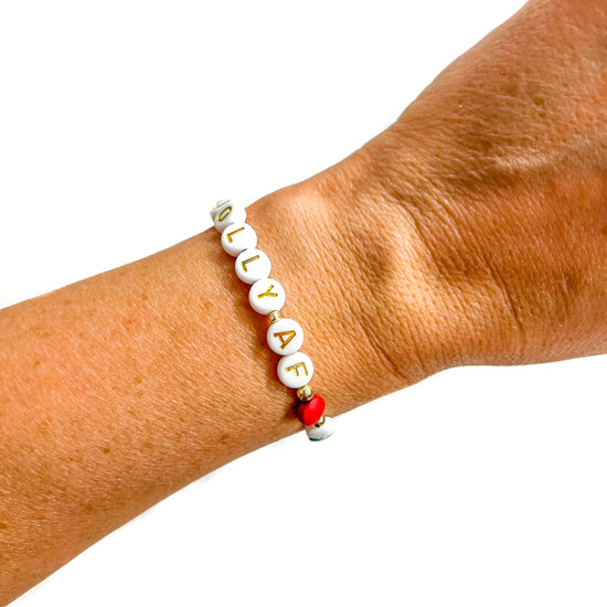 Christmas 18K Gold Filled Bracelets: Peppermint Candies