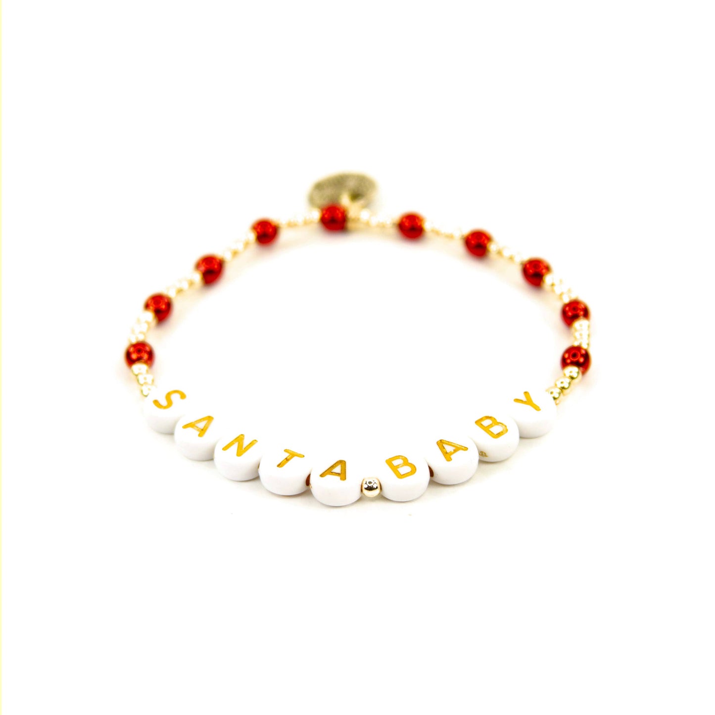 Christmas 18K Gold Filled Bracelets: Peppermint Candies