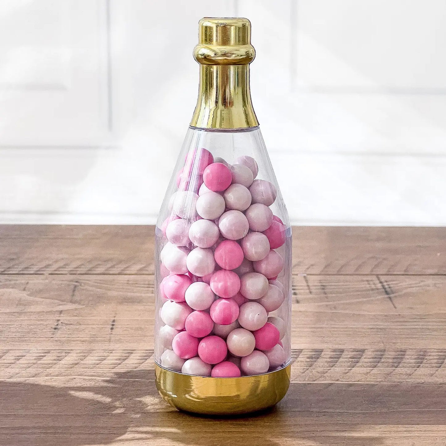 Gold Metallic Champagne Bottle Favor Containers