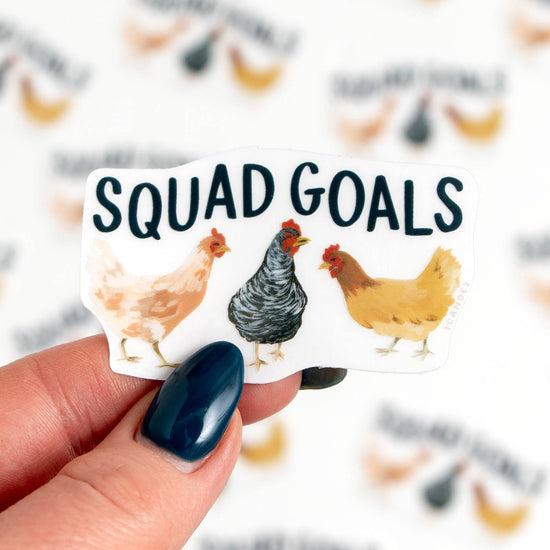 Squad Goals Clear Decal Sticker