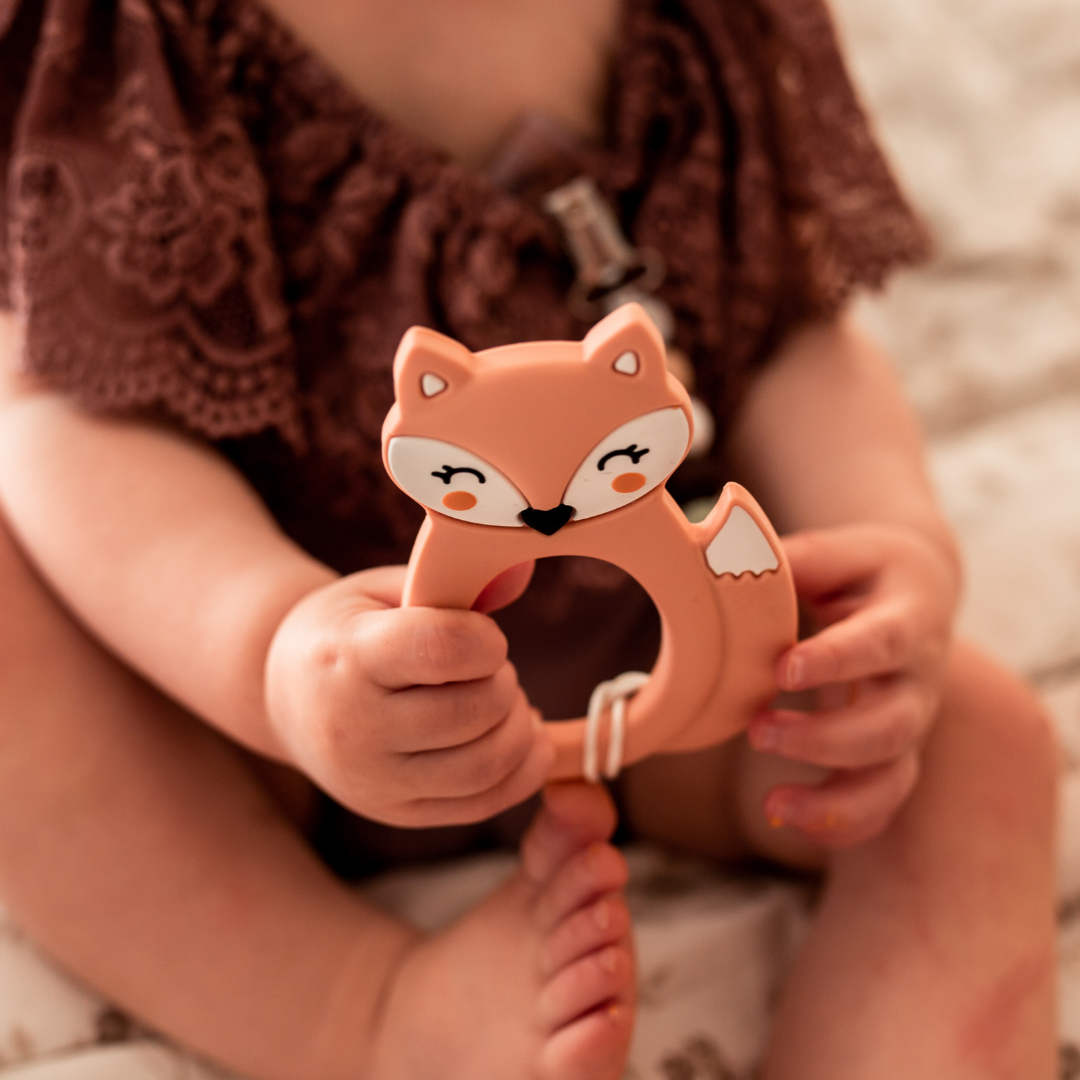 Peach FOX Teether