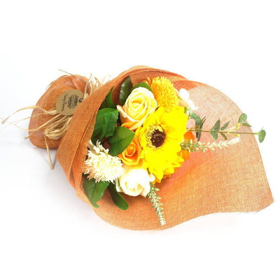 Orange Soap Flower Bouquet