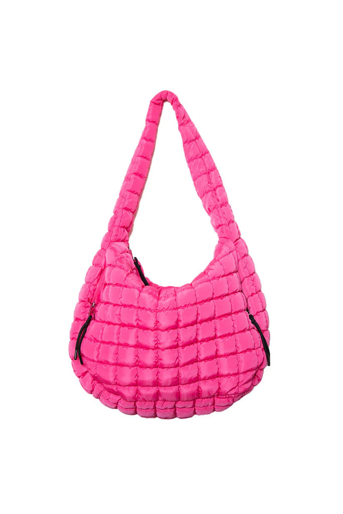 Hot Pink X-Large Quilted Tote