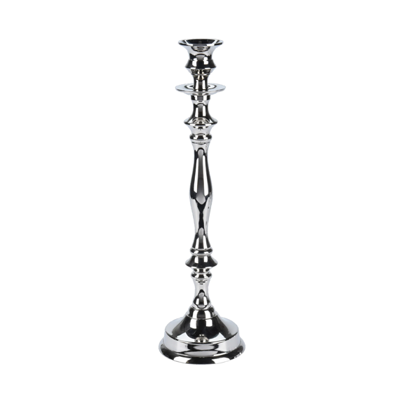 Lg Silver Candle Holder