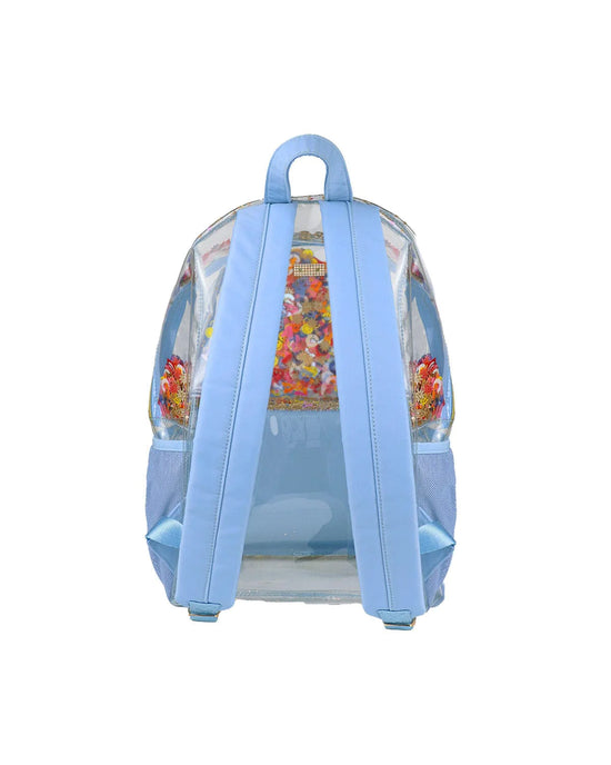 Little Letters Confetti Clear Backpack