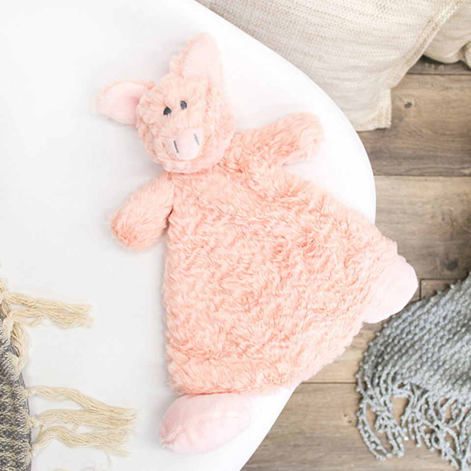 Pudder Pig Rattle Blankie