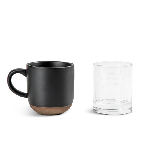 When Baby Wakes/Sleeve Mug & Whiskey Glass Set