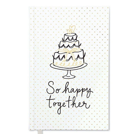 Bridal Journal So Happy Together by Kate Spade 8.25" x 5.25" 200 Lined Pages