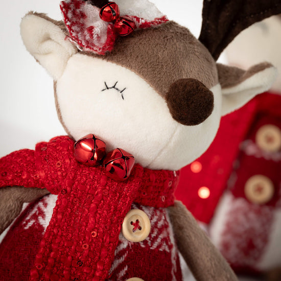 Plush Reindeer Games Sitting Figurines