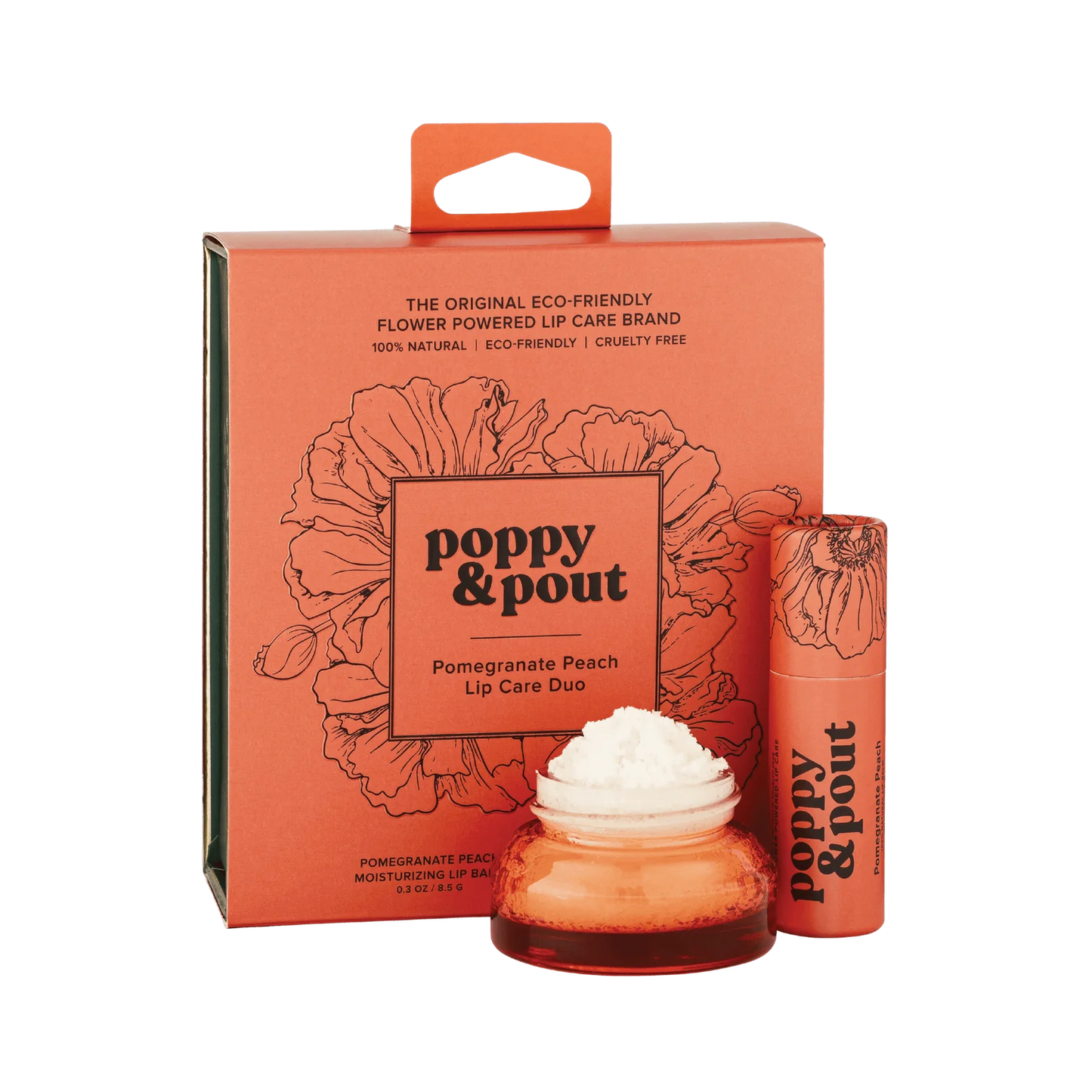 Pomegranate Peach Lip Care Duo Gift Set