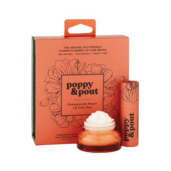 Pomegranate Peach Lip Care Duo Gift Set