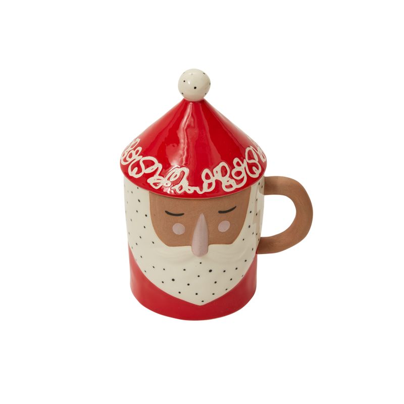 Sipping Santa Mug 5"x 3"x 6.5"