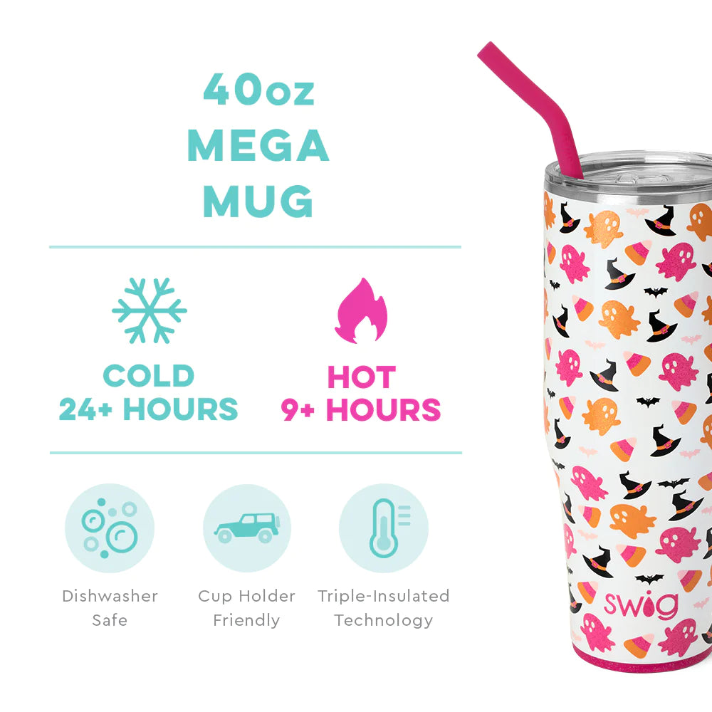 Hey Boo Pink Mega Mug (40oz)