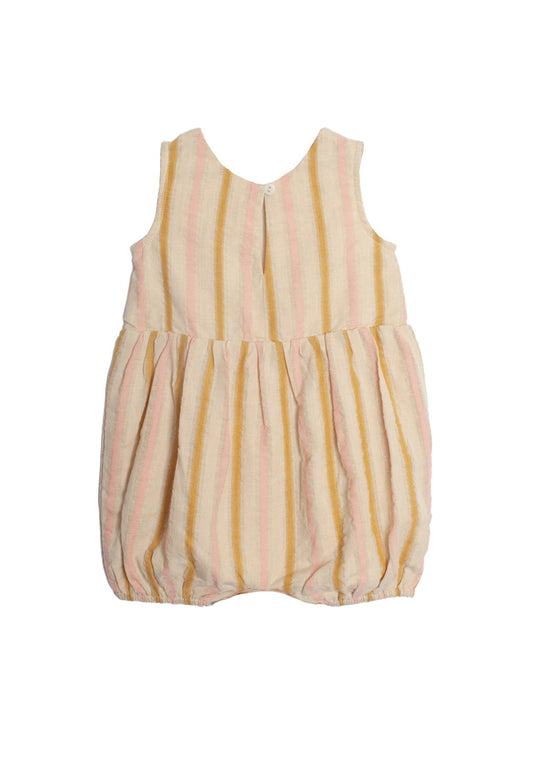 Sunshine Yellow Striped Romper