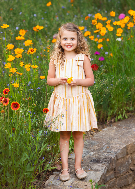 Madeline Sunshine Yellow Stripe Dress