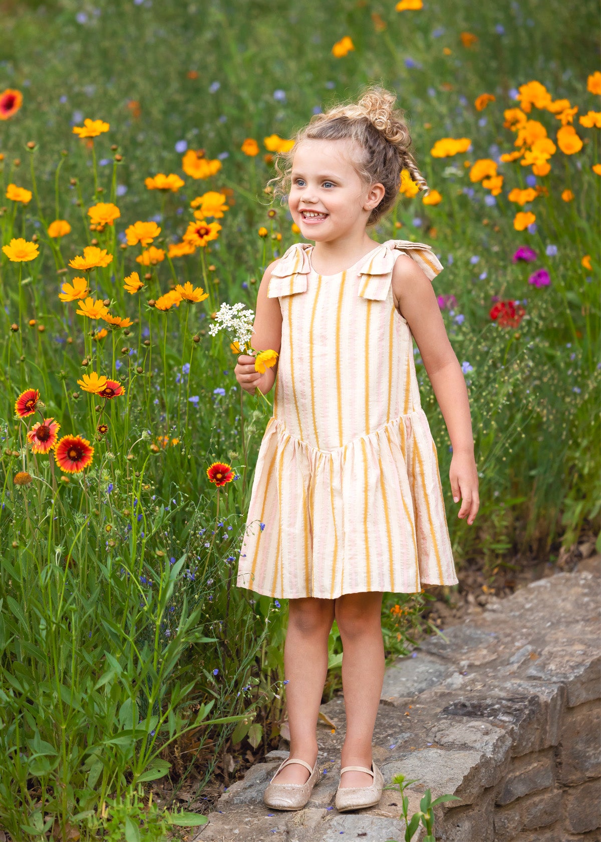 Madeline Sunshine Yellow Stripe Dress