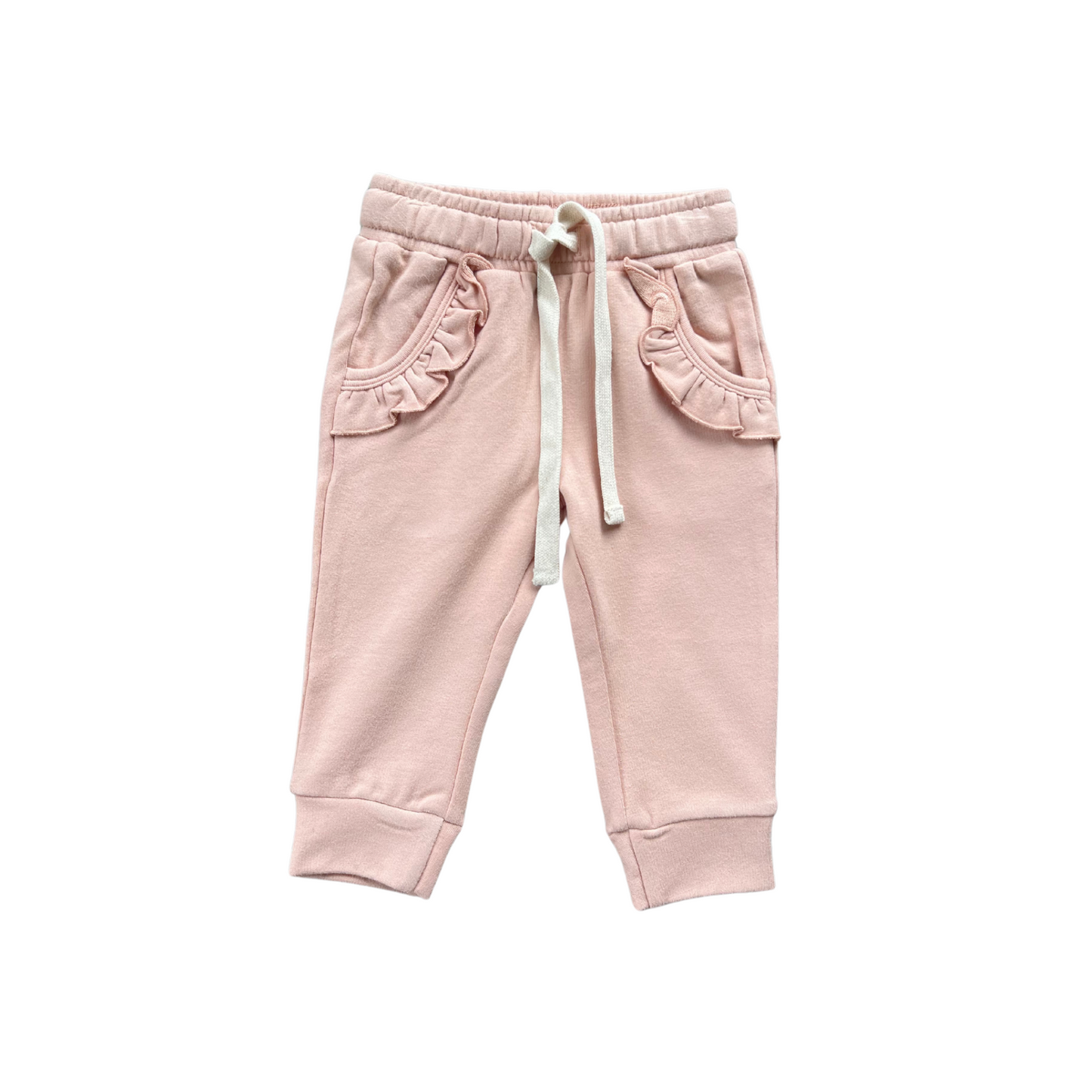 Blush Ruffle Pocket Joggers