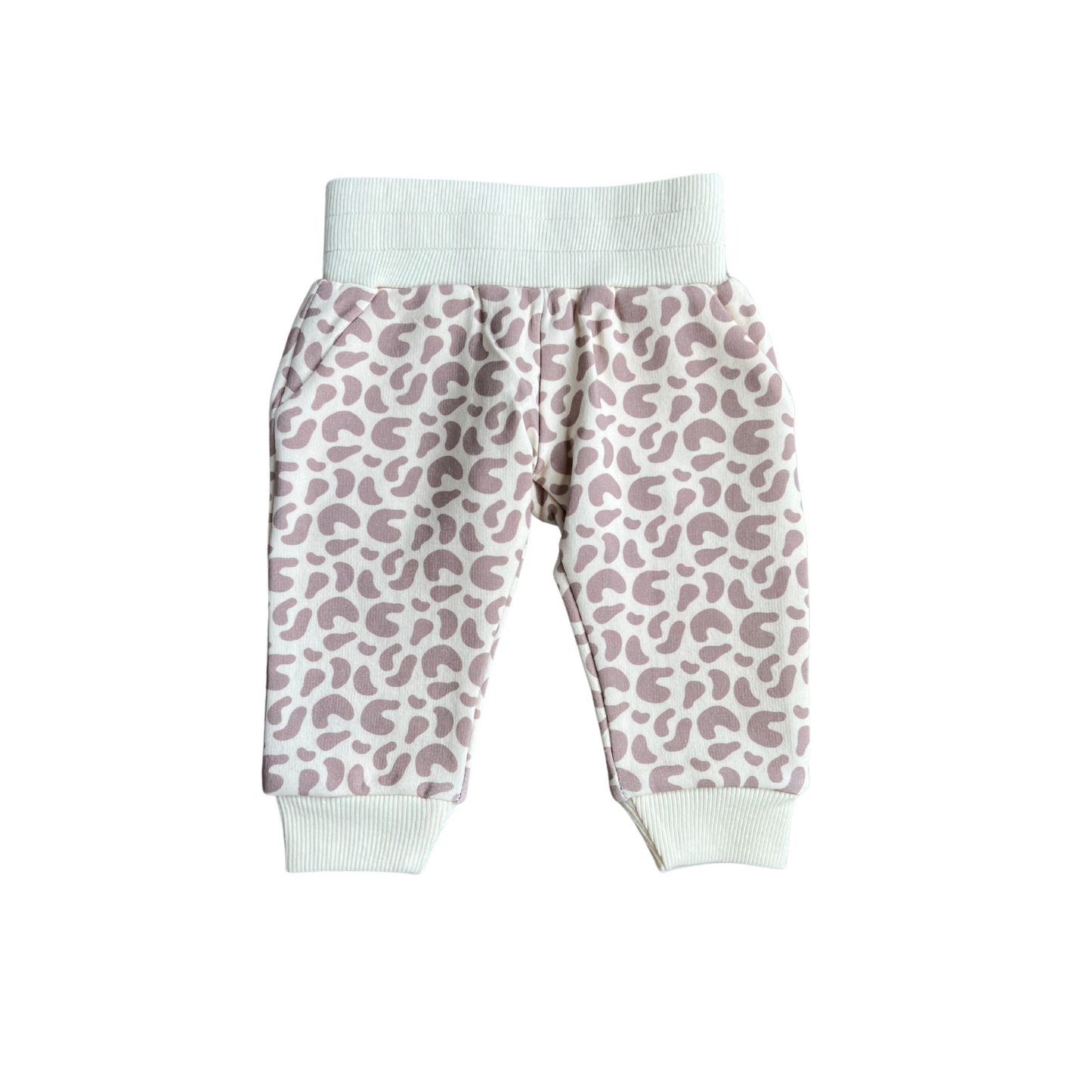 Lilac Leopard Fleece Sweatpants