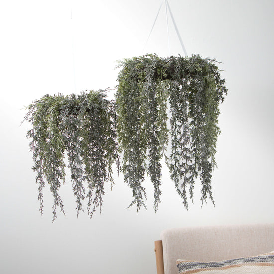 Lg. Draping Cypress Hanging Wreath