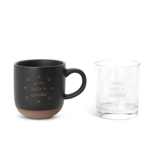 When Baby Wakes/Sleeve Mug & Whiskey Glass Set