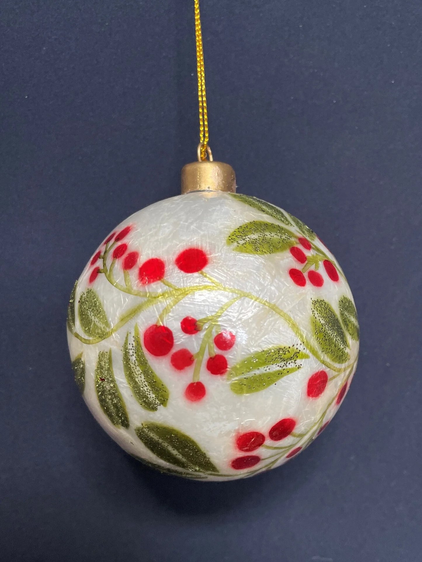 4" Painted Berry Ornament