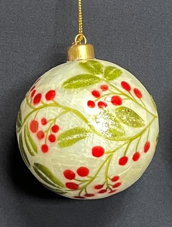 3" Painted Berry Ornament