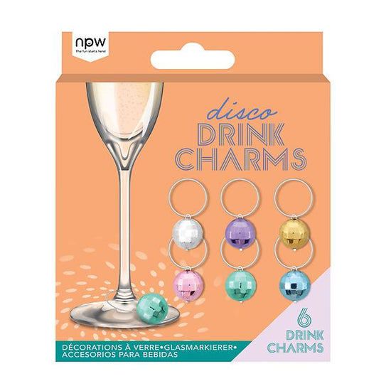 Disco Drink Charms, Pack of 6