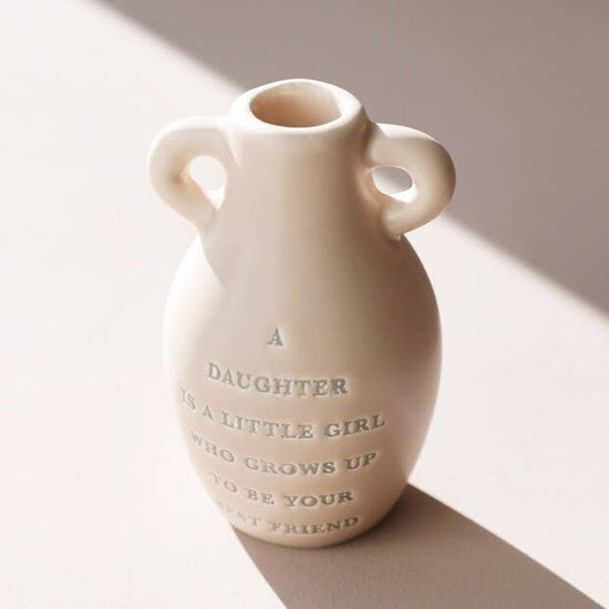 Small Ceramic Daughter Bud Vase, H8.3cm