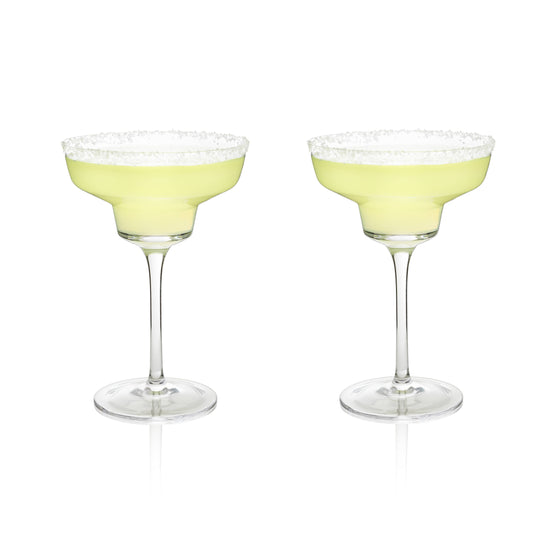 Angled Crystal Margarita Glasses by Viski® (Set of 2)