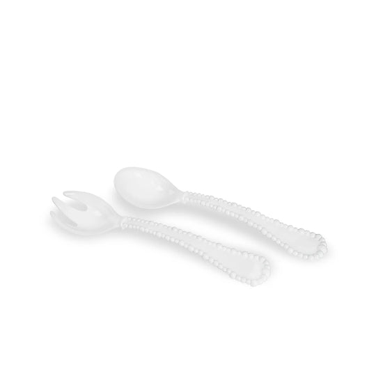 Lg Salad Servers VIDA Alegria (White)