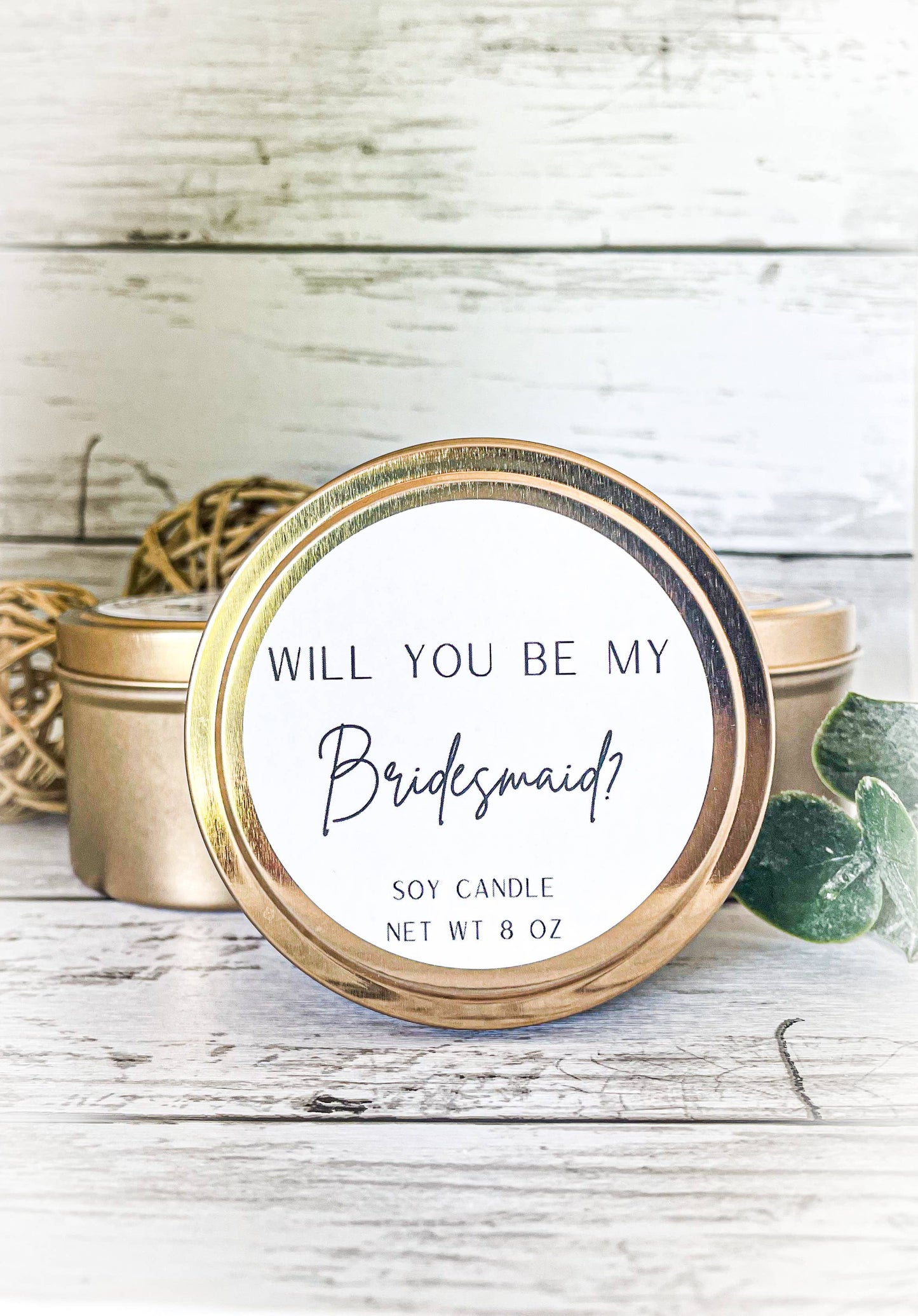 'Will You Be My Bridesmaid?' Candle