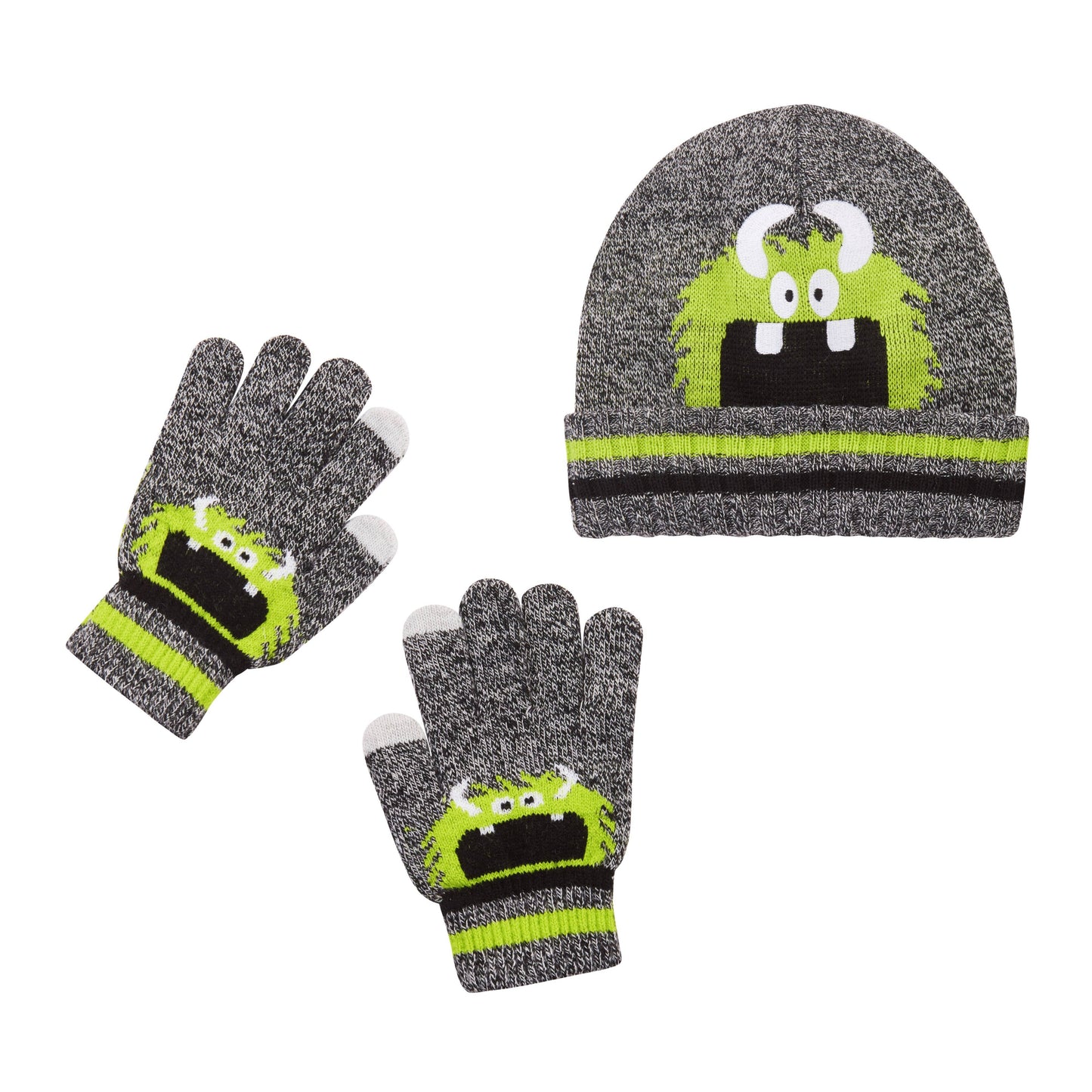 Green Monster Cold Weather Hat & Glove Set