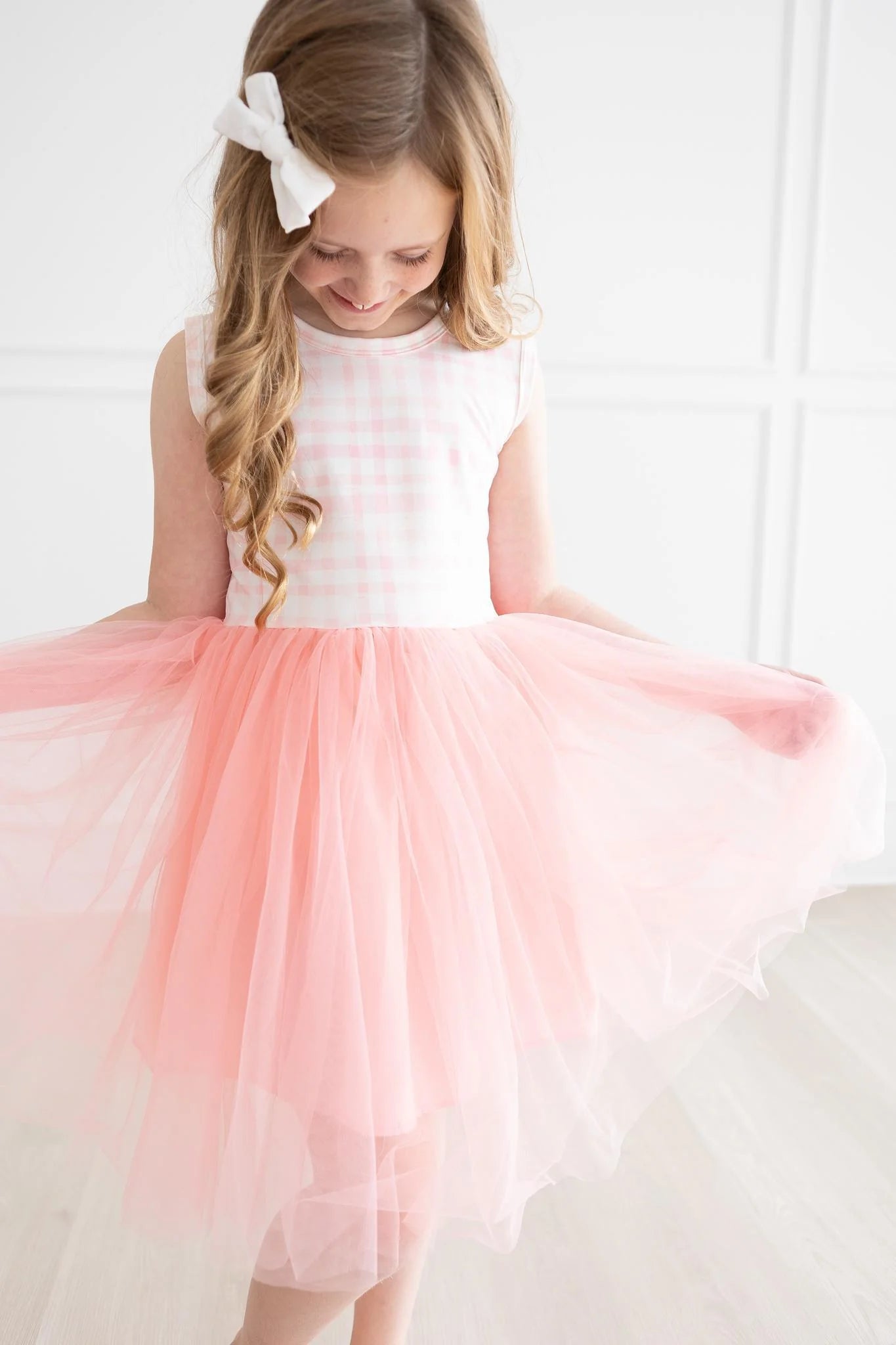 Pink Gingham TuTu Dress