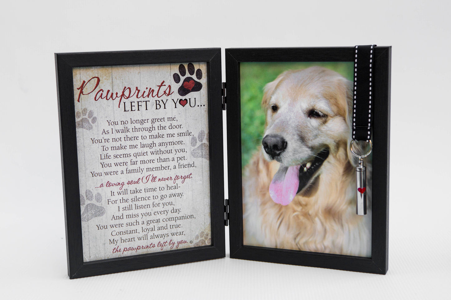 Pet Loss Memorial Frame: Pawprints Left By You