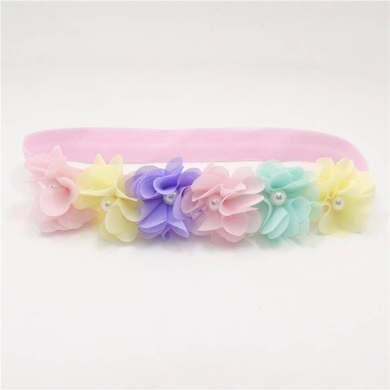 Pastel Flower Soft Headband