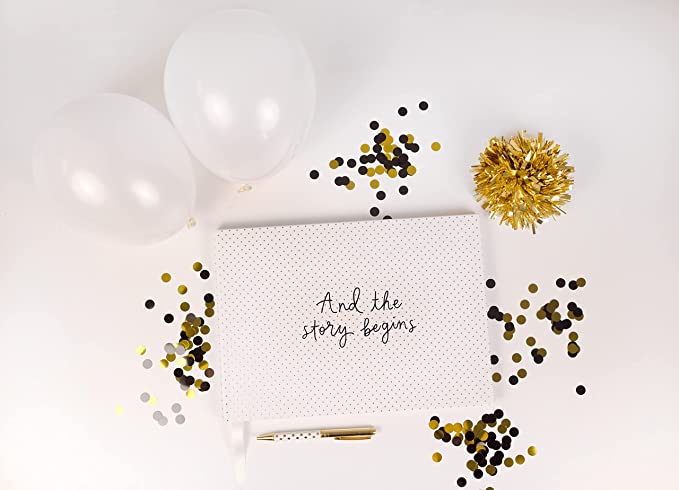 Wedding Guest Book by Kate Spade, 17 lined pages & 35 Blank Cards & Envelopes, The Story Begins