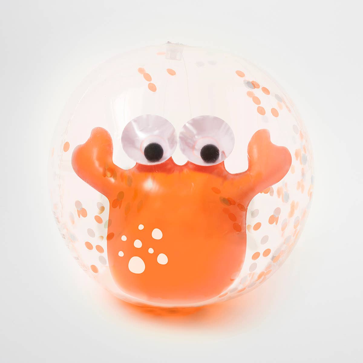 Sonny the Sea Creature Neon Orange 3D Inflatable Beach Ball